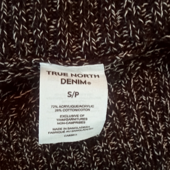 NWT True North Denim Sweater/Cape O/S - Picture 5 of 9
